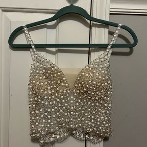 Beaded Pearl Top